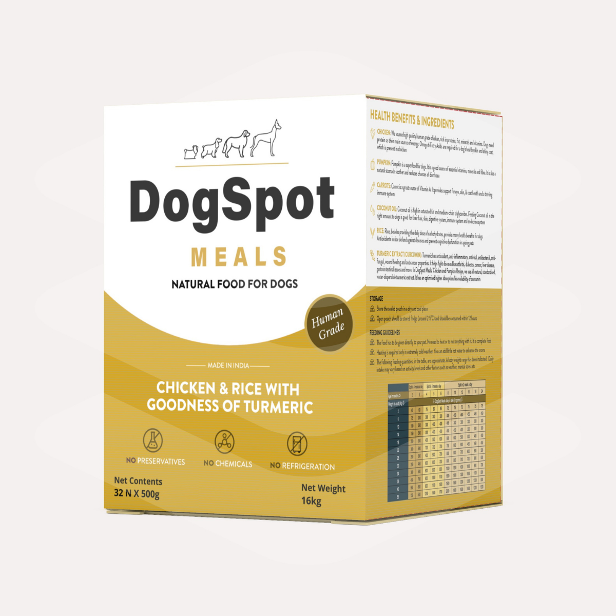 Chicken and Rice with Goodness of Curcumin - Food for Giant Breed